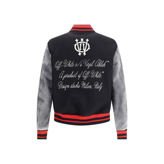 Off-White Gothic OW Wool Varsity Jacke