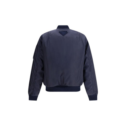 Prada Blue Recycled Polyamide Bomber