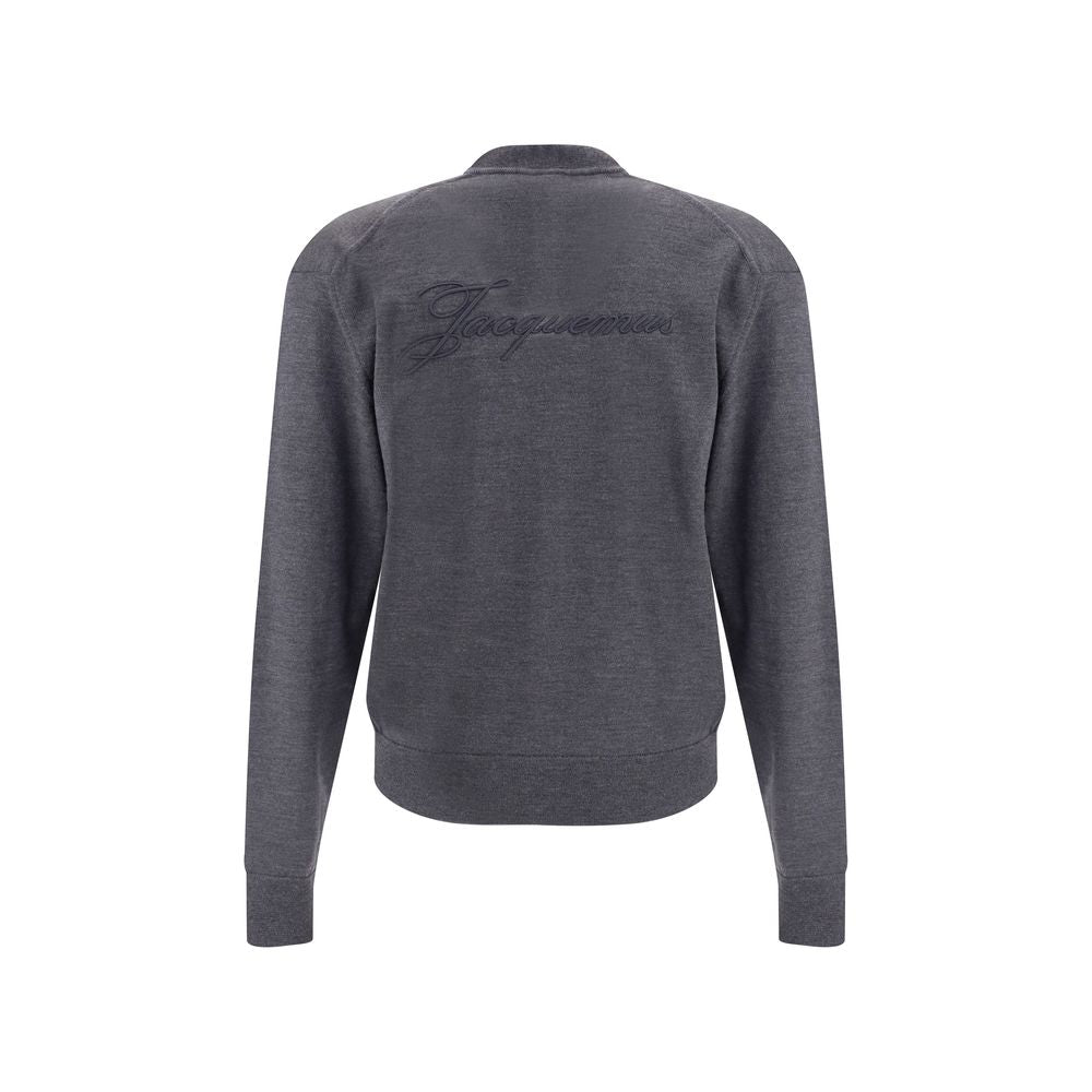 Jacquemus Gray Merino Wool Cardigan