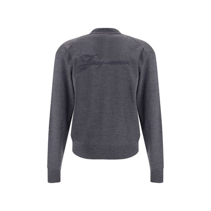Jacquemus Gray Merino Wool Cardigan
