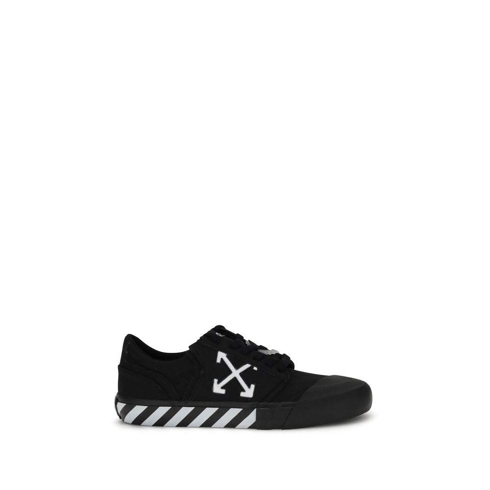 Off-White Schwarze Sneakers aus Kalbsleder Bos Taurus