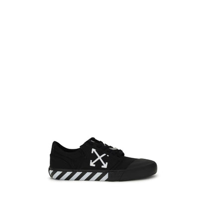 Off-White Schwarze Sneakers aus Kalbsleder Bos Taurus