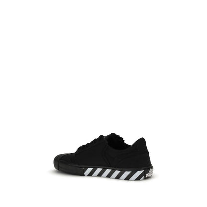 Off-White Schwarze Sneakers aus Kalbsleder Bos Taurus