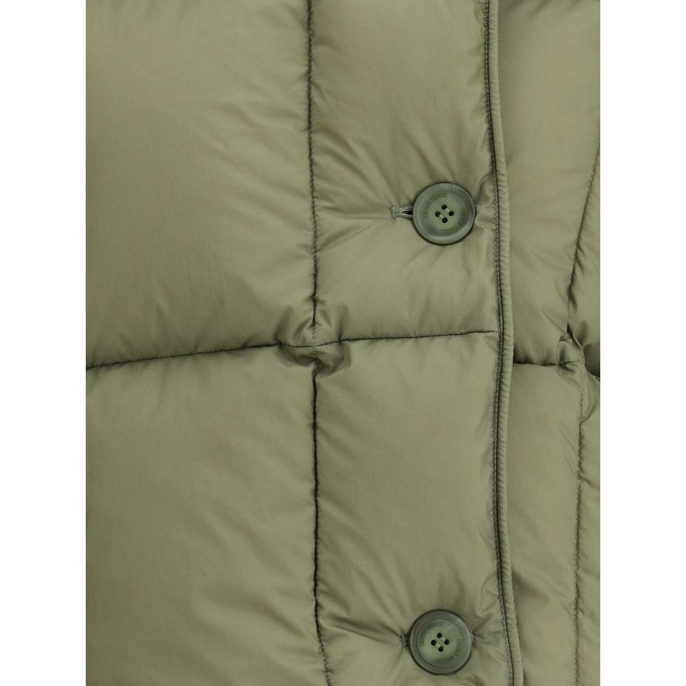 IENKI IENKI Green Nylon Sleveless Jacket