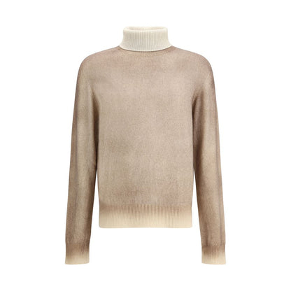 Aragona Cashmere Brown Cashmere Turtleneck