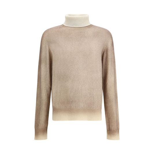 Aragona Cashmere Brown Cashmere Turtleneck