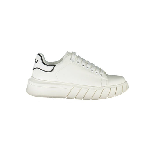 Gaelle Paris White Polyurethane Women Sneaker