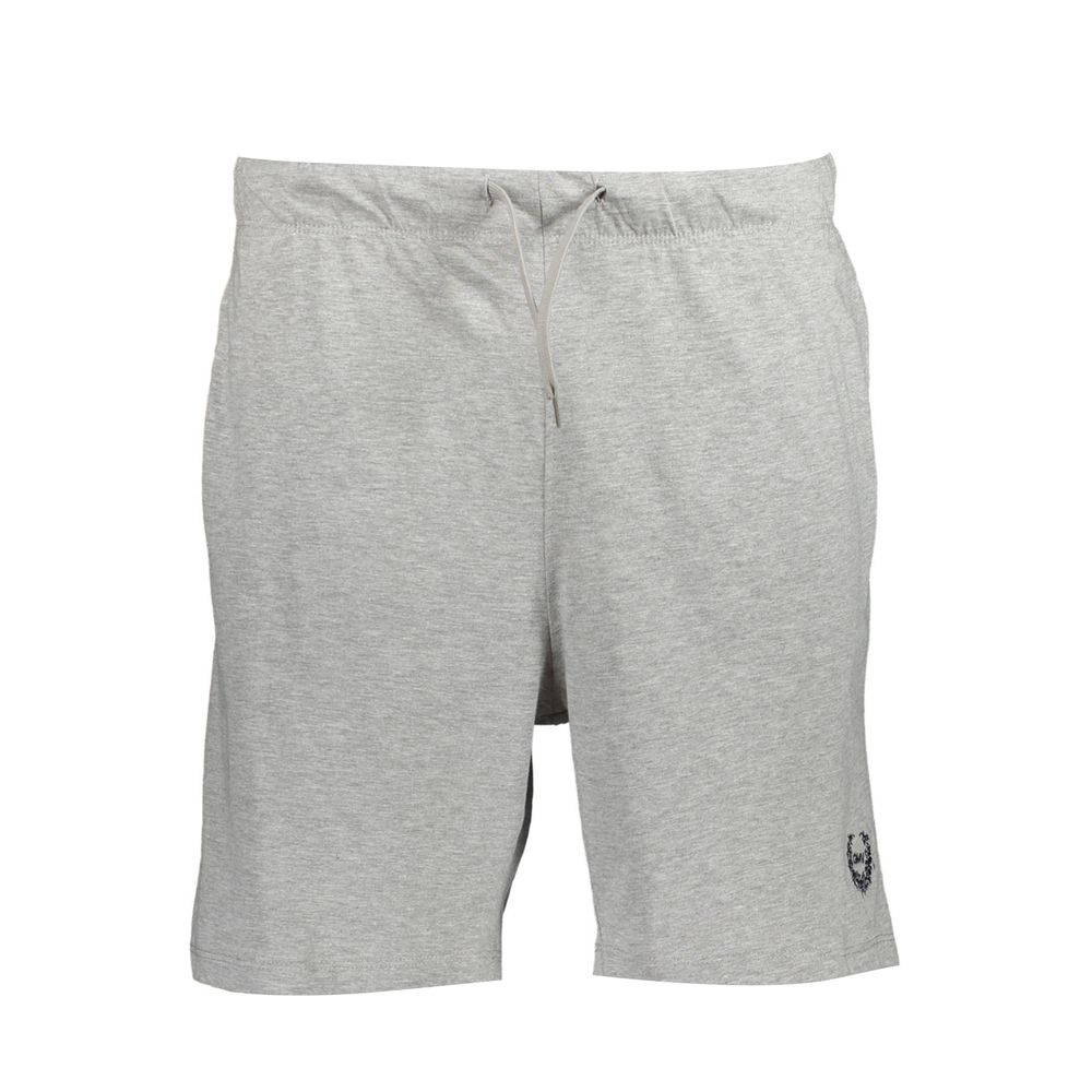 Gianmarco Venturi Grigio Cotton Men's Sweatpant Shorts