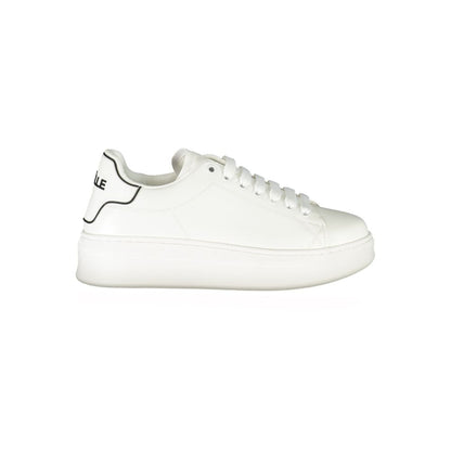 Gaelle Paris White Polyurethane Women Sneaker