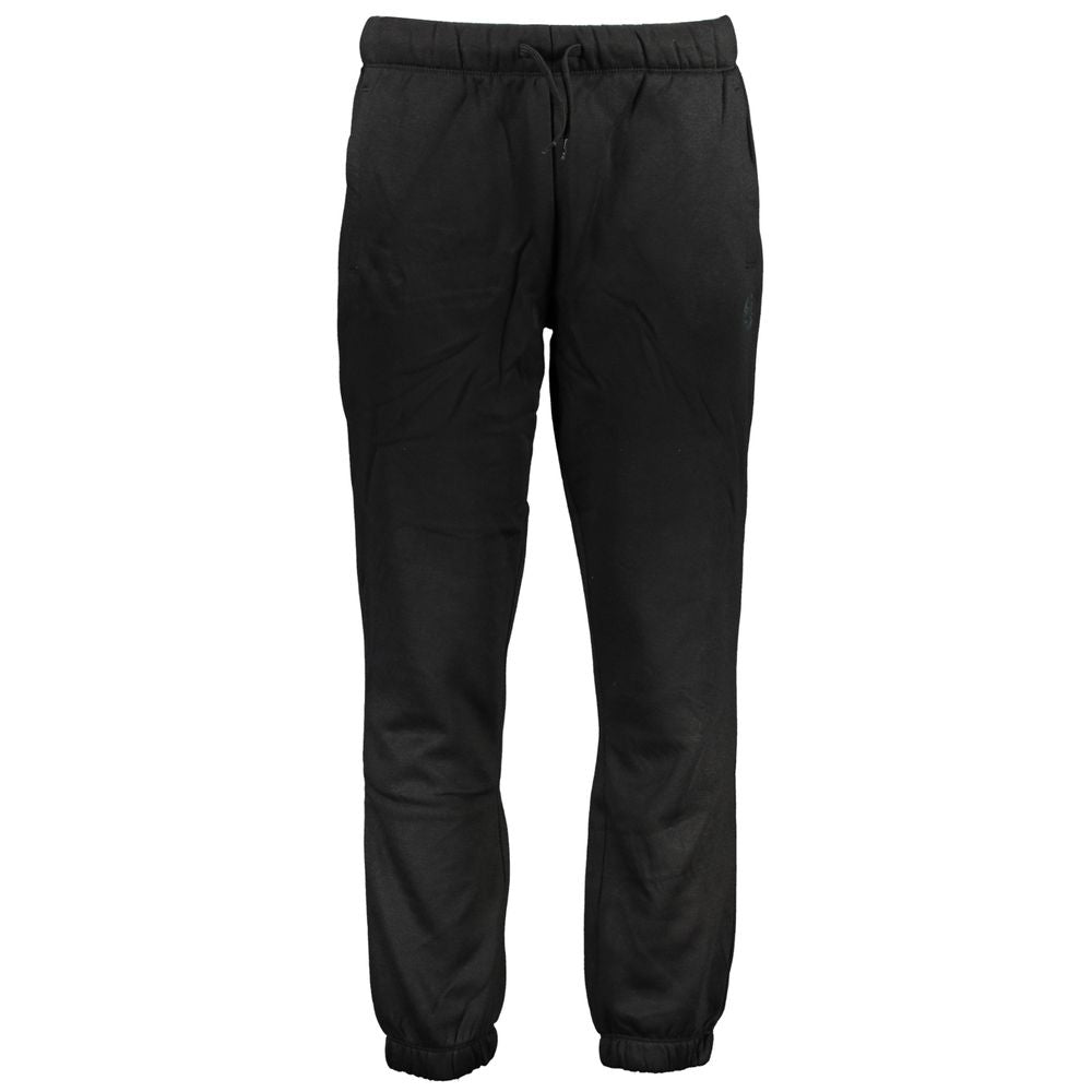 Gianmarco Venturi Black Cotton Joggers (Workout Pants)