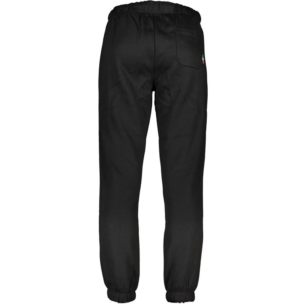 Gianmarco Venturi Black Cotton Joggers (Workout Pants)