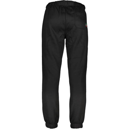 Gianmarco Venturi Black Cotton Joggers (Workout Pants)