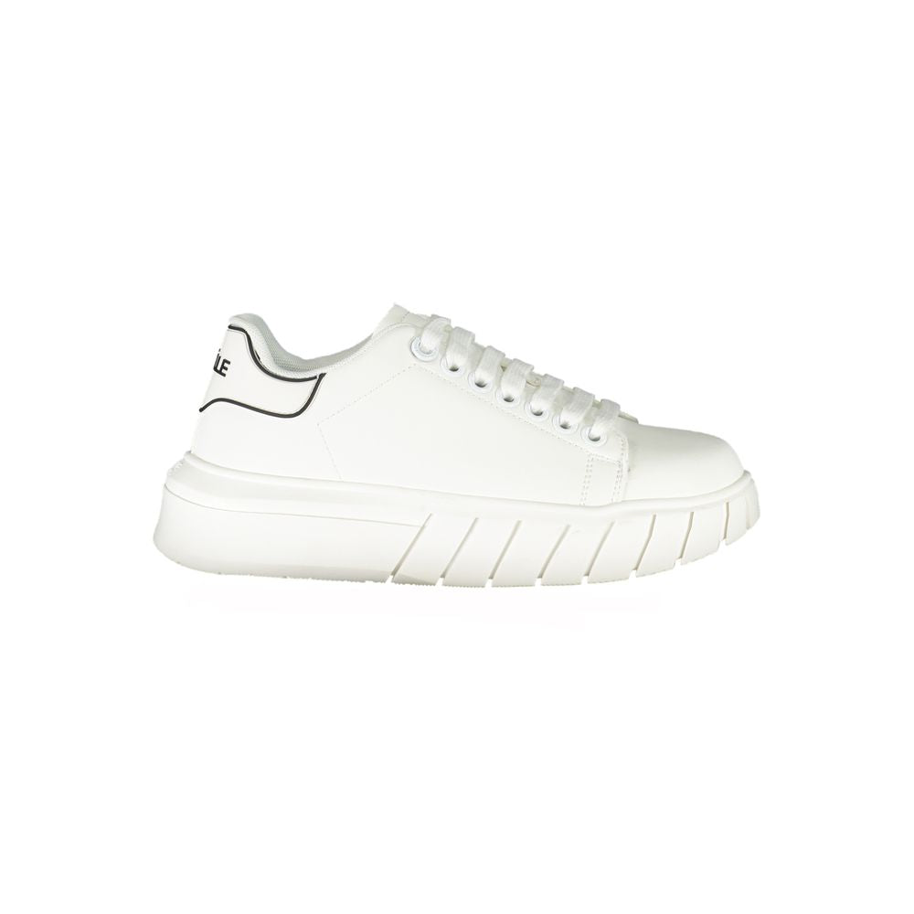 Gaelle Paris Bianco Polyurethane Women Sneaker