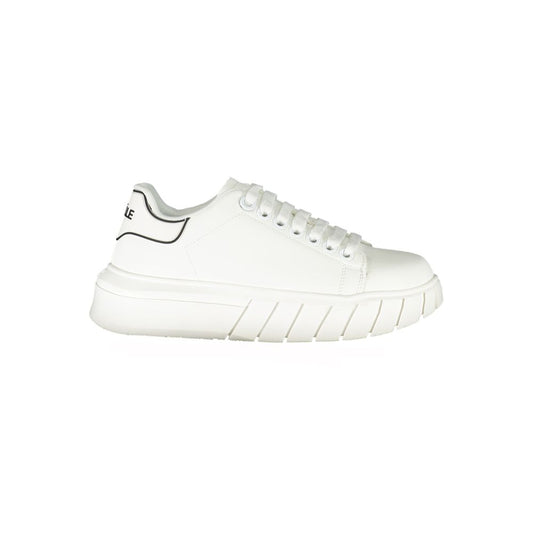 Gaelle Paris Bianco Polyurethane Women Sneaker