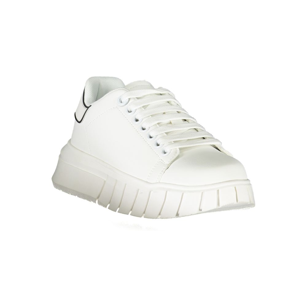 Gaelle Paris Bianco Polyurethane Women Sneaker