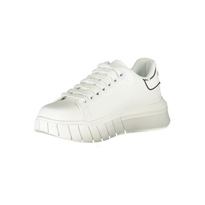 Gaelle Paris Bianco Polyurethane Women Sneaker
