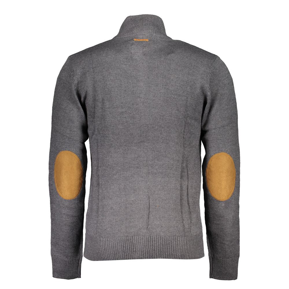 Gianmarco Venturi Gray Cotton Cardigan
