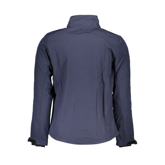 Gianmarco Venturi Blue Polyester Shell Jacket