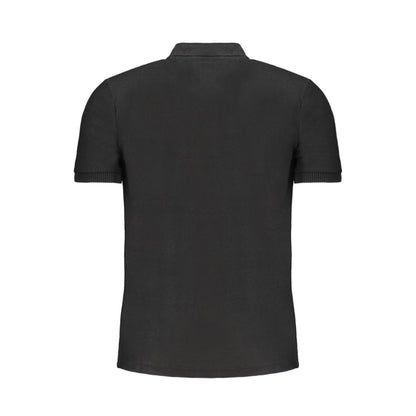 Gianmarco Venturi Black Cotton Men's Polo Shirt