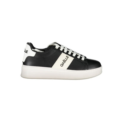 Gaelle Paris Black Polyethylene Athletic Sneakers