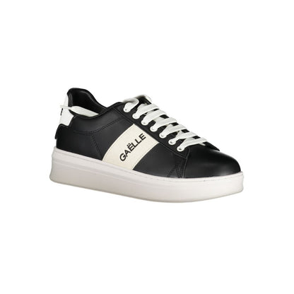 Gaelle Paris Black Polyethylene Athletic Sneakers