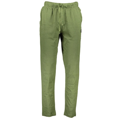Gianmarco Venturi Verde Cotton Men's Sport Trouser