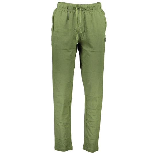 Gianmarco Venturi Verde Cotton Men's Sport Trouser