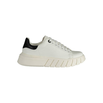 Gaelle Paris Bianco Polyurethane Women Sneaker