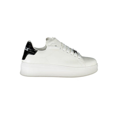 Gaelle Paris Bianco Polyurethane Women Sneaker