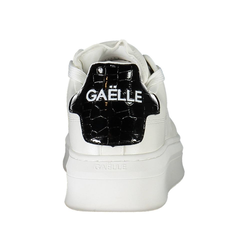 Gaelle Paris Bianco Polyurethane Women Sneaker