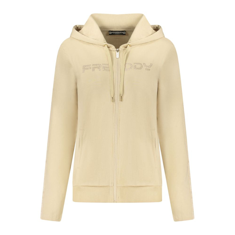 Freddy Beige Cotton Women Sweatshirt