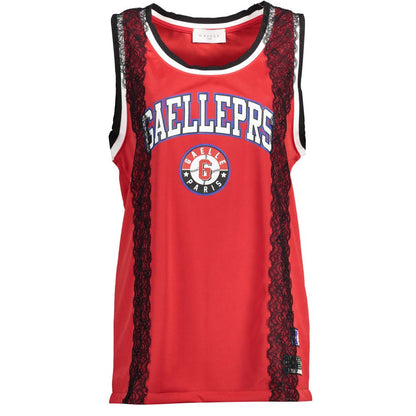 Gaelle Paris Rosso Poliestere Women Tank Top