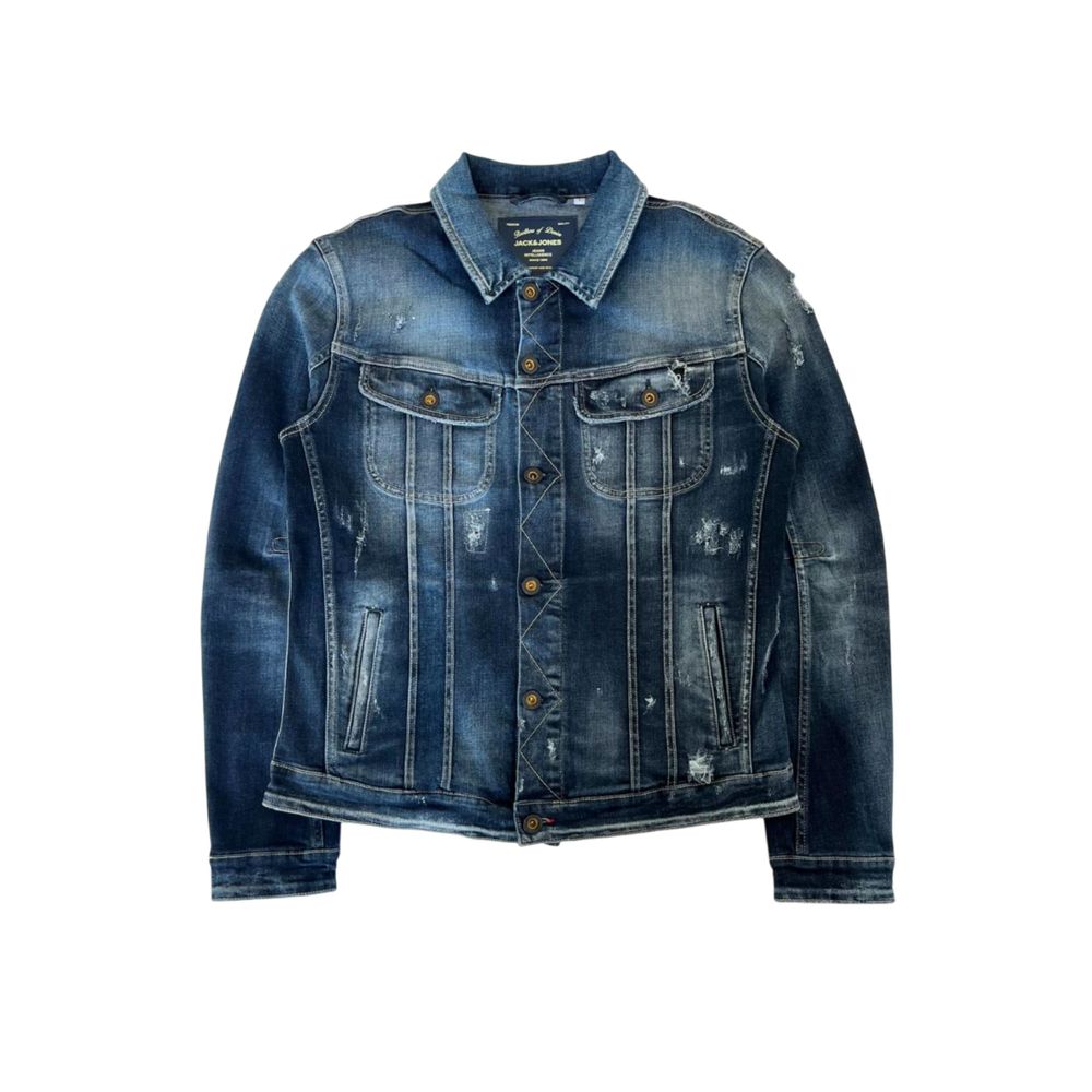 Jack & Jones Blue Cotton Men's Denim Jacket