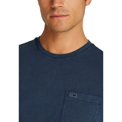 Tommy Hilfiger Jeans Blaues Baumwoll-Sportshirt