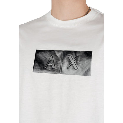 Armani Exchange White Cotton T-Shirt