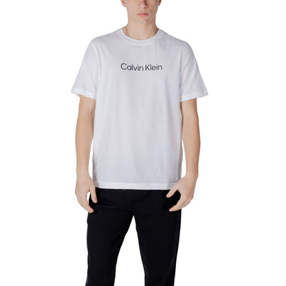 Calvin Klein Sport Baumwoll-T-Shirt in Weiß