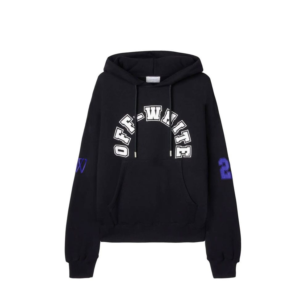 Off-White Baumwoll-Sweatshirt in Schwarz