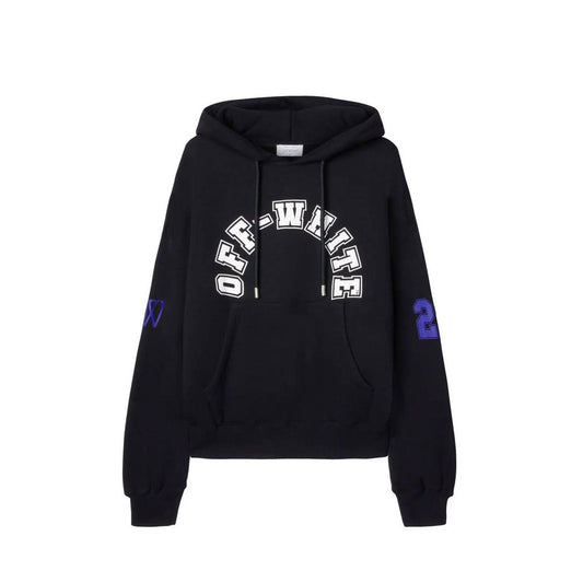 Off-White Baumwoll-Sweatshirt in Schwarz