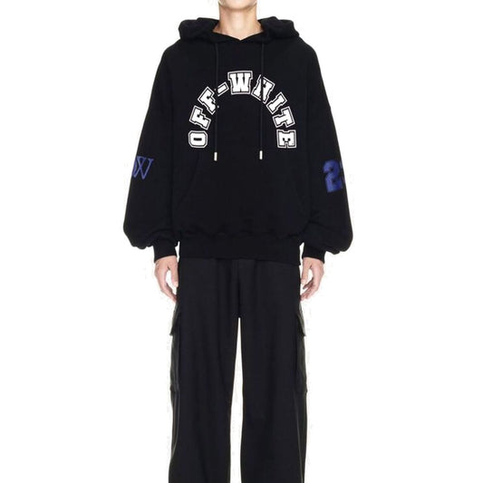 Off-White Baumwoll-Sweatshirt in Schwarz