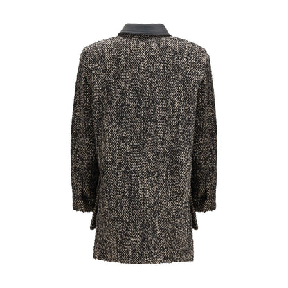 Max Mara Brown Fleece Wool Coat