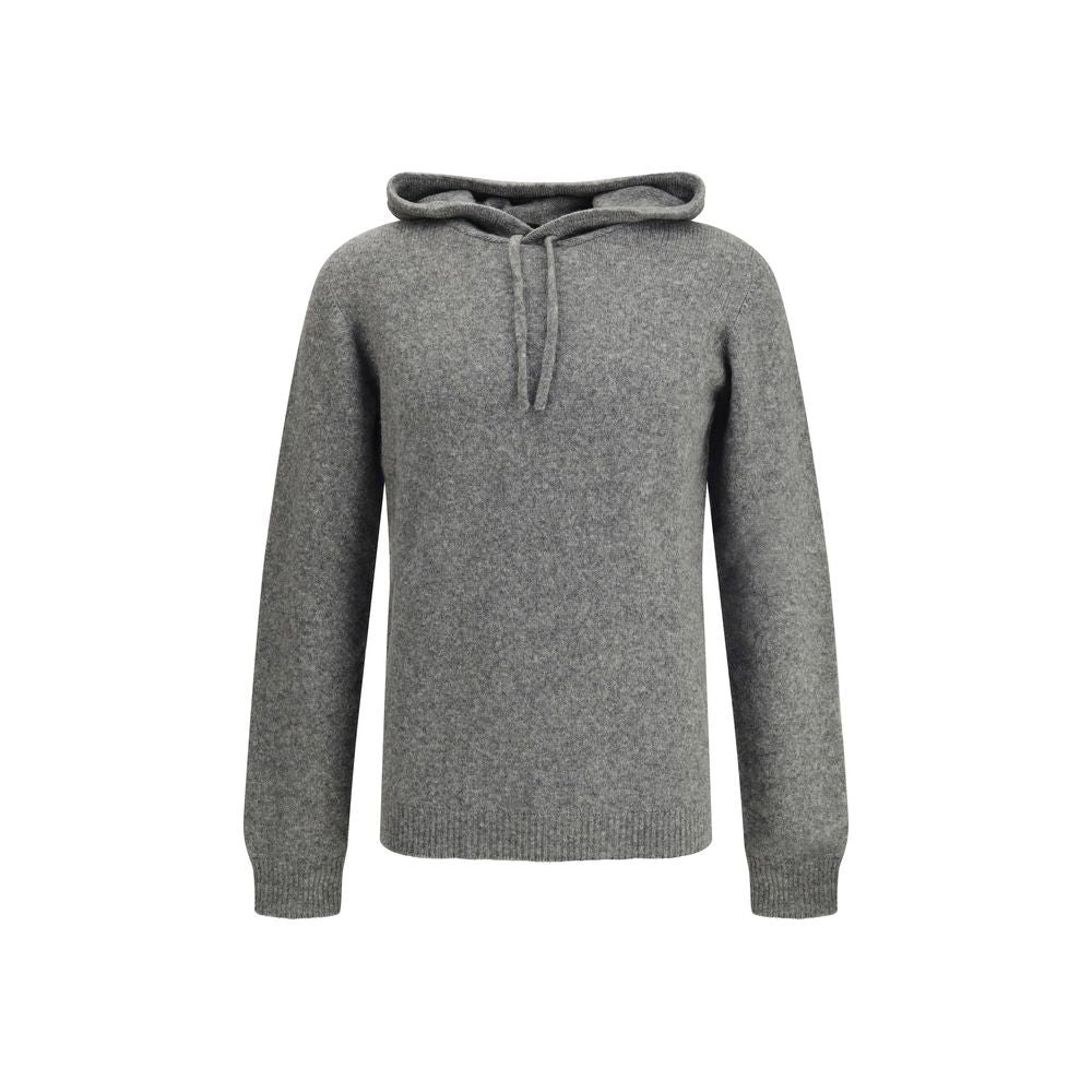 Roberto Collina Gray Cashmere Hoodie