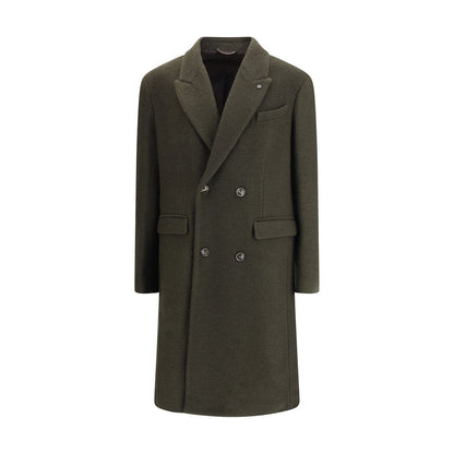 Cruna Bicolor Fleece Wool Coat