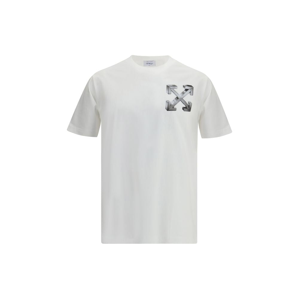 Off-White Baumwoll-T-Shirt in Weiß