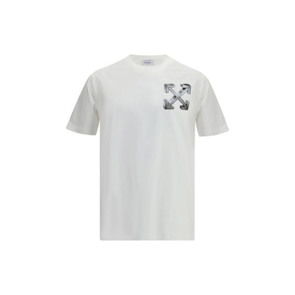 Off-White Baumwoll-T-Shirt in Weiß