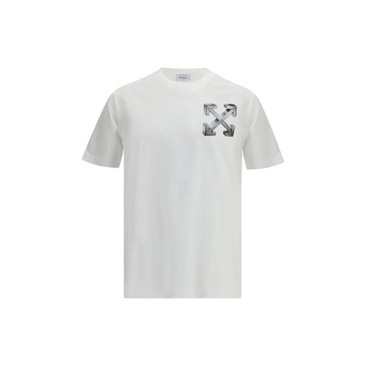 Off-White Baumwoll-T-Shirt in Weiß