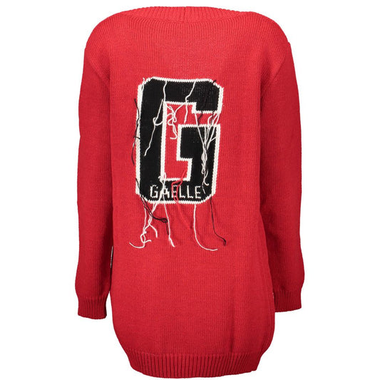 Gaelle Paris Red Acrylic Women Cardigan