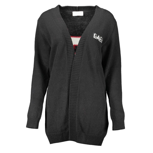Gaelle Paris Black Acrylic Women Cardigan