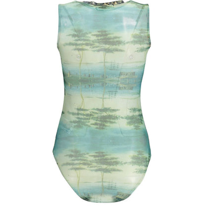Desigual Grüner Polyester-Bodysuit