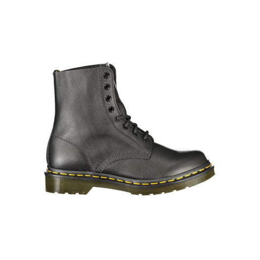 Dr. Martens Black Leather Unisex Ankle Boot