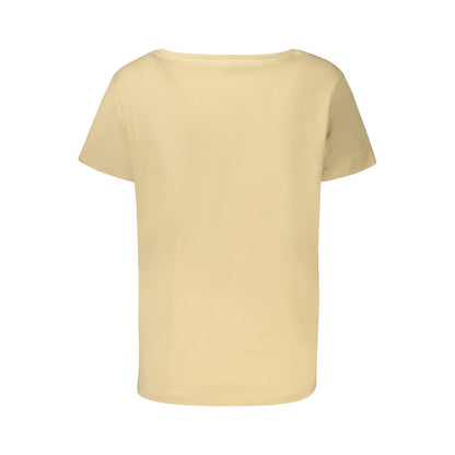 Freddy Beige Cotton Women T-Shirt